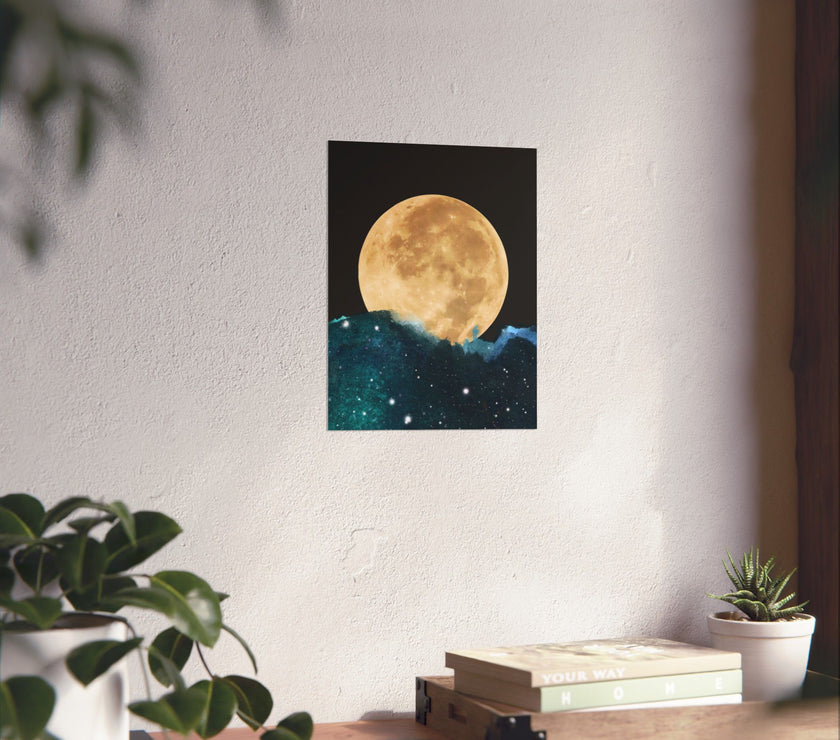 " Midnight Moon " - Art Poster