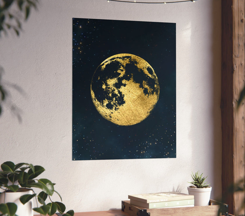 " Golden Moon " - Art Poster