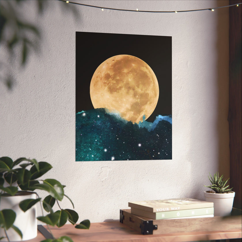 " Midnight Moon " - Art Poster