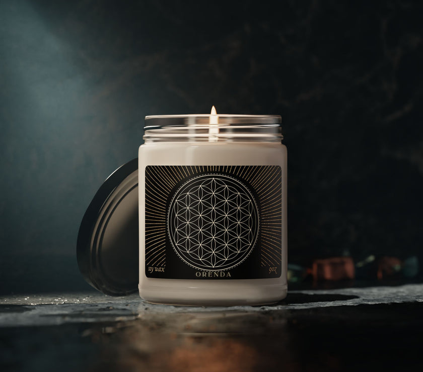 Flower Of Life - Scented Soy Candle