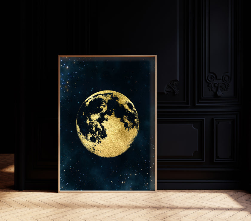 " Golden Moon " - Art Poster