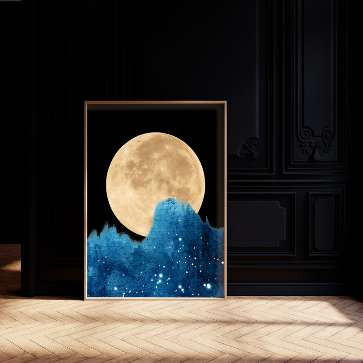 " Midnight Moon " - Art Poster