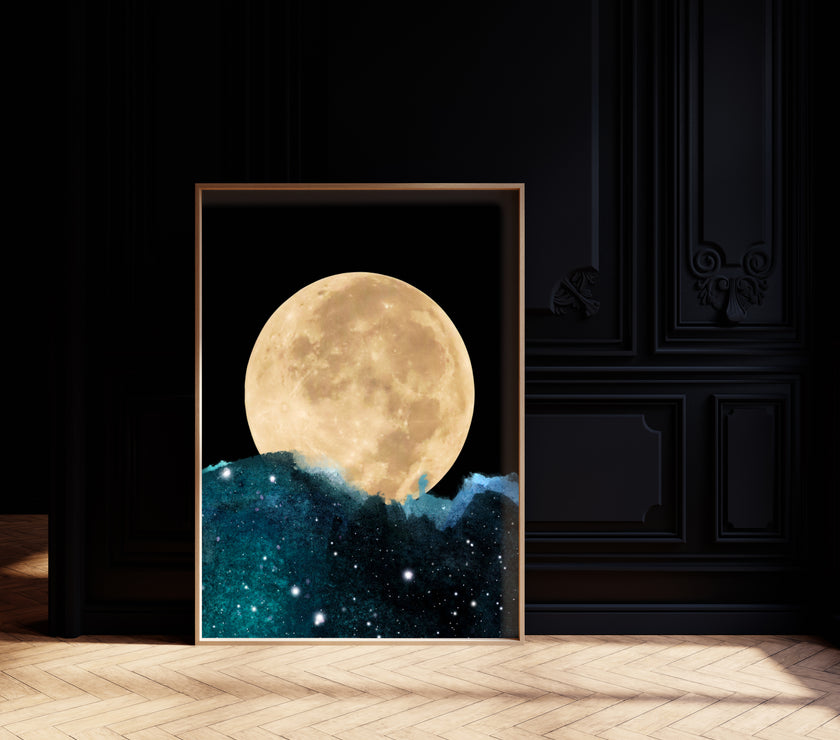 " Midnight Moon " - Art Poster