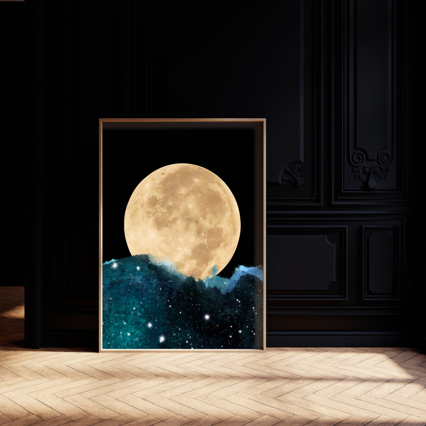 " Midnight Moon " - Art Poster