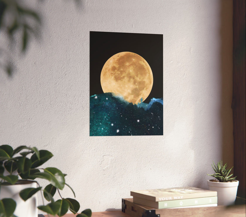 " Midnight Moon " - Art Poster