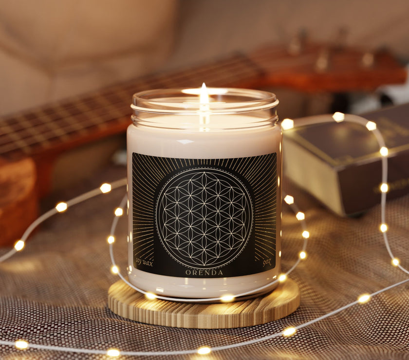 Flower Of Life - Scented Soy Candle