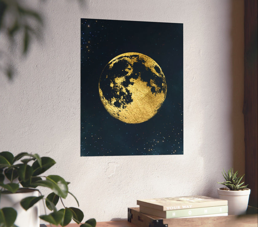 " Golden Moon " - Art Poster