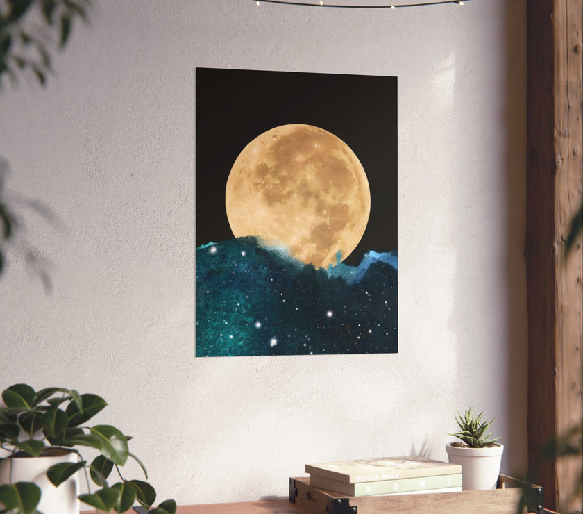 " Midnight Moon " - Art Poster